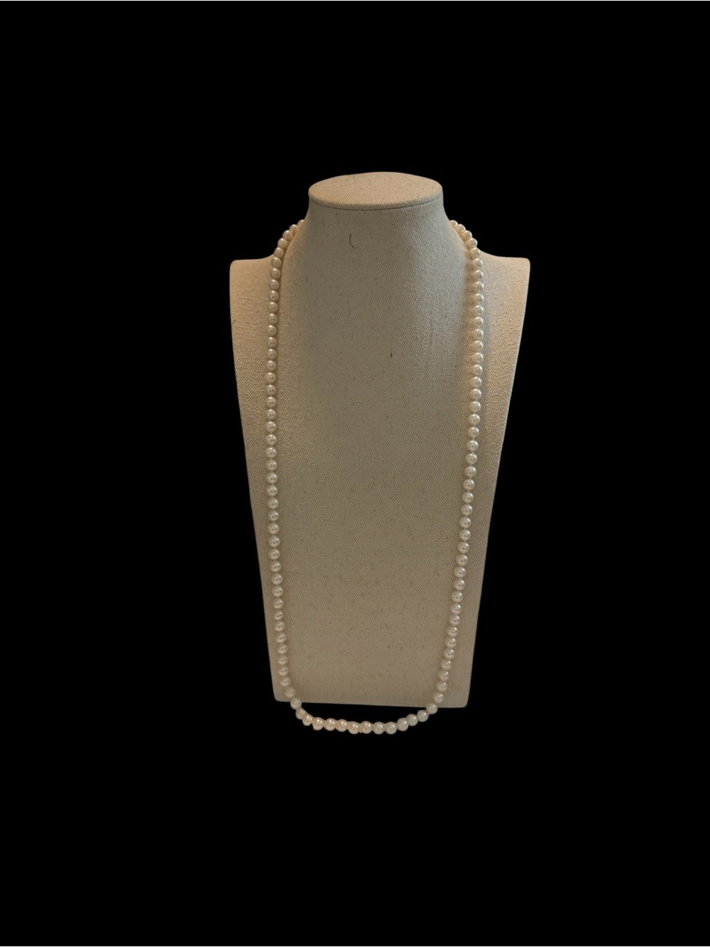 Classic Pearl Bead Necklace with 14K Gold Closure - Picture 3 of 11